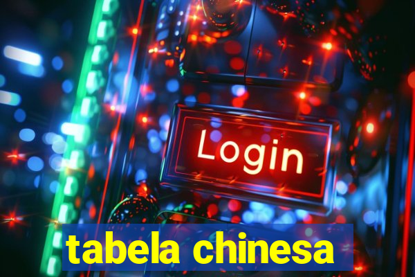 tabela chinesa